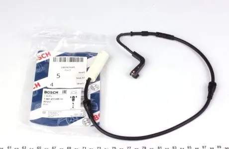 1987473045 Датчик зносу гальмівних колодок (передніх) BMW 3 (E90) 04-11 BOSCH підбір по vin на Brocar