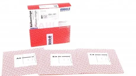 00986N0 Кільця поршневі Fiat Ducato 2.3JTD 06- (88.00mm/STD) (2.5-2-2.5) MAHLE / KNECHT підбір по vin на Brocar