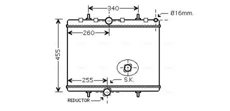 PEA2314 Радиатора C8/807/JUMPY/EXP D MT 06- (Ava) AVA COOLING подбор по vin на Brocar