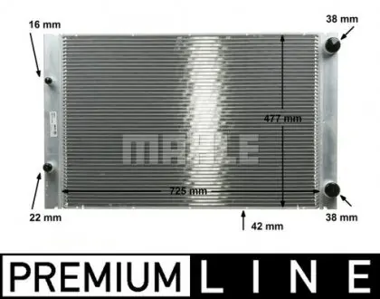 CR576000P Радиатор системы охлаждения MAHLE / KNECHT підбір по vin на Brocar