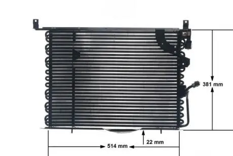 AC149000S Конденсатор, система кондиціонування повітря MAHLE / KNECHT підбір по vin на Brocar