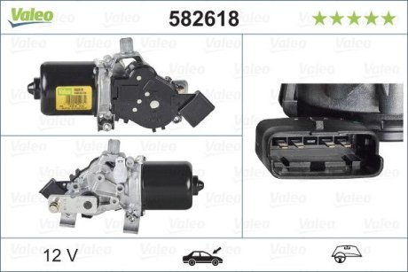 582618 SILNIK WYCIERACZEK P. RENAULT MEGANE III VALEO подбор по vin на Brocar