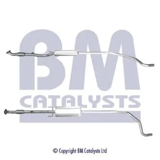 BM50462 Середній глушник вихлопних газів BM CATALYSTS підбір по vin на Brocar