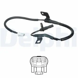 SS20621 Датчик ABS передн Лів KIA SORENTO I 2.5D/3.3 05.06-12.11 DELPHI підбір по vin на Brocar