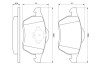 0986494003 Колодки гальмівні (передні) Ford Galaxy 95-15/Seat Alhambra 96-10/VW Sharan 95-10 BOSCH підбір по vin на Brocar