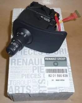 255405605R Перемикач підрульовий Renault Kangoo 1.5dCi 10- (L) (світ/туманки/сигнал) RENAULT підбір по vin на Brocar