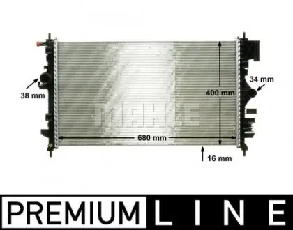 CR1099000P Радиатор системы охлаждения MAHLE / KNECHT підбір по vin на Brocar