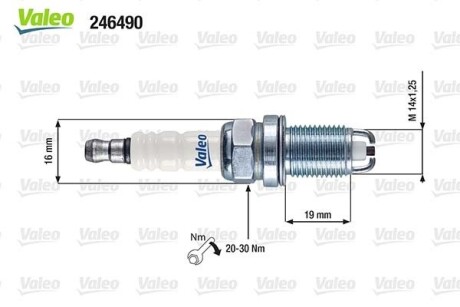 246490 Свеча зажигания VALEO подбор по vin на Brocar