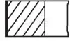 Кільця поршневі Peugeot Partner 1.4i 96-15 (75mm/STD) (1.75-2-3) 039 64 N0