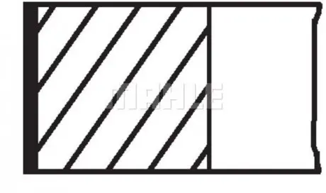 03964N0 Кільця поршневі Peugeot Partner 1.4i 96-15 (75mm/STD) (1.75-2-3) MAHLE / KNECHT підбір по vin на Brocar