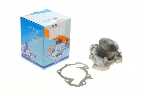 PA935 Помпа воды Mitsubishi Galant V/VI 2.0 V6 24V 92-96/2.5 V6 24V 96-04 (6 лоп) (1 кан) GRAF подбор по vin на Brocar