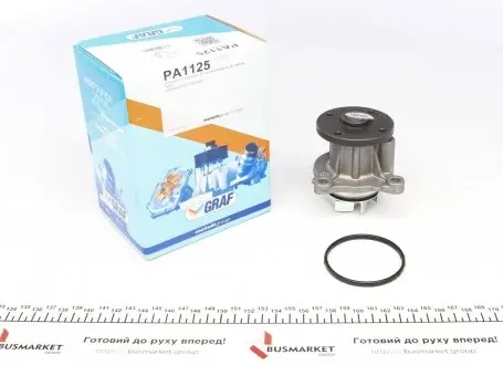 PA1125 Помпа воды Hyundai i10/i20 1.2 08-/Kia Rio 1.2/1.25 11-/Picanto 1.2 11- (R/B) (6 лоп) GRAF подбор по vin на Brocar