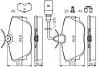 0986494619 Комплект гальмівних колодок, дискове гальмо BOSCH підбір по vin на Brocar