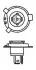 Автолампа HS1 12V 35/35W PX43t Pure Light 1987302104
