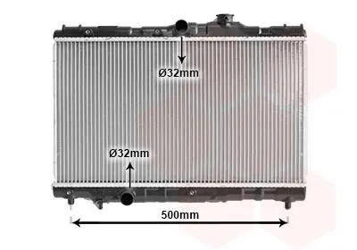 53002115 Радіатор охолодження (вир-во Van Wezel) VAN WEZEL підбір по vin на Brocar