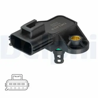 PS10227 CZUJNIK CIŚN. POWIETRZA MAZDA 3 2,3 06- DELPHI підбір по vin на Brocar