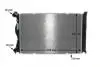 CR977000S Радіатор 445 mm Audi A6 4F2 2.0 MAHLE / KNECHT підбір по vin на Brocar