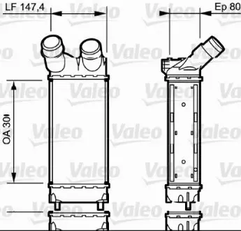 818866 Інтеркулер VALEO підбір по vin на Brocar