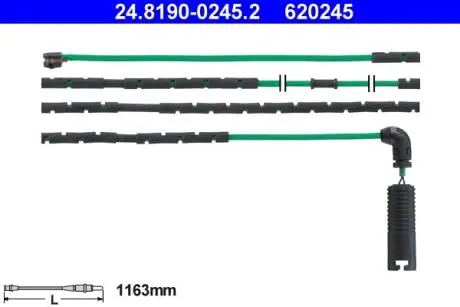 24819002452 Сигнализатор, износ тормозных колодок ATE подбор по vin на Brocar