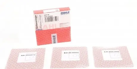 00981N0 Кільця поршневі Fiat Doblo 1.9JTD 01- (82.00mm/STD) (2-2-2) MAHLE / KNECHT підбір по vin на Brocar