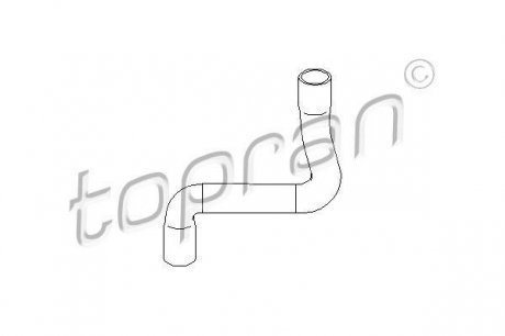 110492 Патрубок системи охолодження VW TOPRAN підбір по vin на Brocar