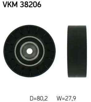 VKM38206 Паразитний / ведучий ролик, поліклиновий ремінь SKF підбір по vin на Brocar