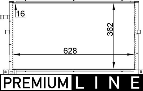 AC296000P SKRAPLACZ KLIMATYZACJI FORD MONDEO 00- MAHLE / KNECHT підбір по vin на Brocar