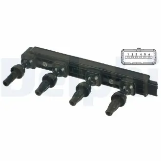 GN10654 Катушка зажигания DELPHI підбір по vin на Brocar