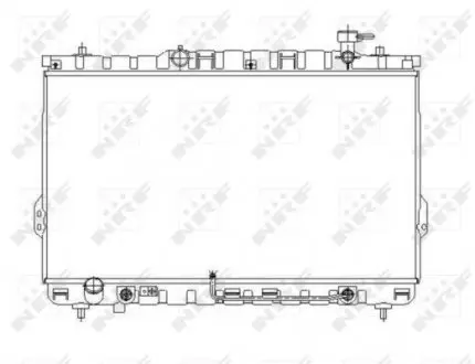 53646 Радиатор охлаждения Hyundai Santa Fe I 2.7 01-06 NRF подбор по vin на Brocar