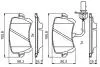 0986494814 Колодки торм. задн. AUDI Q3 13- BOSCH підбір по vin на Brocar