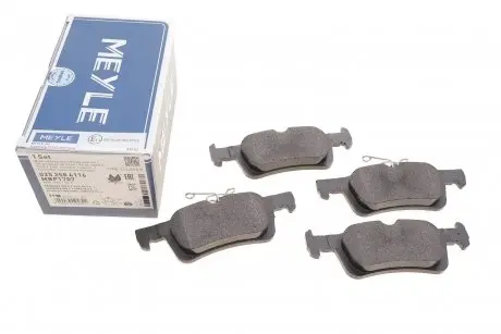 0252584116 Комплект тормозных колодок MEYLE подбор по vin на Brocar