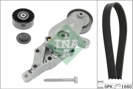 529049110 ZESTAW PASKA WIELOROWK. VW 1,9SDI/TDI INA підбір по vin на Brocar