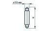 Автолампа Narva 17314 C10W SV8,5 10 W прозрачная