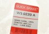 WS0220A Датчик зносу гальмівних колодок (передніх) Opel Vectra C/Fiat Croma 02- (L=680mm) QUICK BRAKE підбір по vin на Brocar
