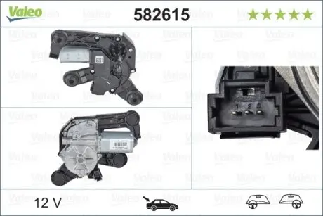 582615 Моторчик склоочисника VALEO підбір по vin на Brocar