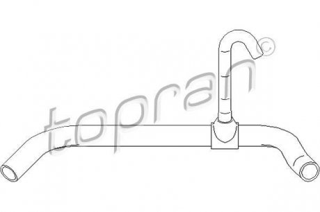 111799 Шланг радіатора (система охолодження) TOPRAN підбір по vin на Brocar