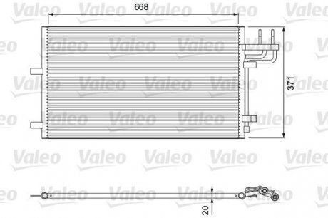 818046 Радіатор кондиціонера Ford Focus 03-12 VALEO підбір по vin на Brocar
