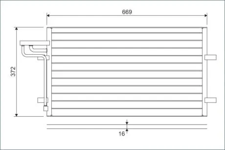 818046 Радиатор кондиционера Ford Focus 03-12 VALEO подбор по vin на Brocar