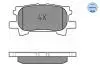 0252396715 Колодки гальмівні (задні) Lexus RX 03-08 MEYLE підбір по vin на Brocar
