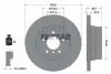 92202003 Диск тормозной (задний) BMW 5 (E60/E61) 02-10 (320x20) PRO TEXTAR підбір по vin на Brocar