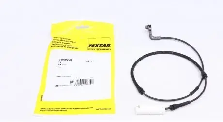 98029200 Датчик зносу гальмівних колодок (передніх) BMW 7 (E65/E66/E67) 730-760i 01-09 (L=830mm) TEXTAR підбір по vin на Brocar