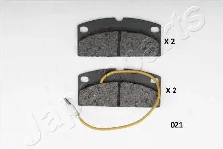 PA021AF Комплект гальмівних колодок, дискове гальмо JAPANPARTS підбір по vin на Brocar