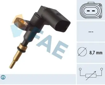 04E919501B Датчик, температура охолоджуючої рідини VAG підбір по vin на Brocar