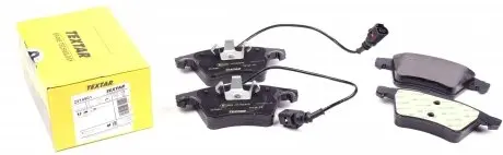 2374901 Колодки тормозные (передние) VW Touareg 2.5TDI 03-10 (Teves) Q+ (с датчиком) TEXTAR подбор по vin на Brocar