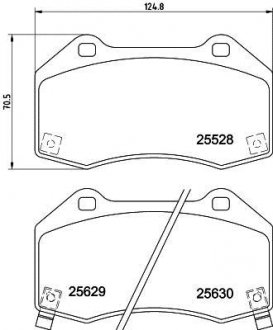 2552803 KLOCKI HAM. MAZDA P. MX-5 1,5-2,0 15- TEXTAR підбір по vin на Brocar