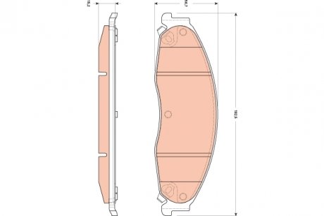 GDB4601 Комплект тормозных колодок, дисковый тормоз TRW подбор по vin на Brocar