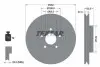 92303405 Диск гальмівний (передній) Ford Focus IV 18- (282x27) PRO+ TEXTAR підбір по vin на Brocar