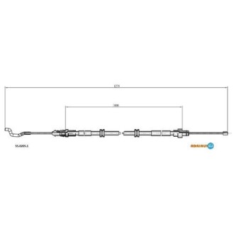 5502051 Трос ручного гальма (вир-во Adriauto) ADRIAUTO підбір по vin на Brocar