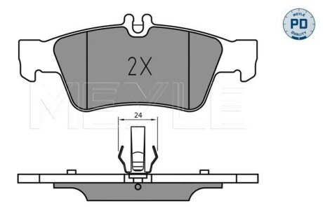 0252333516PD KLOCKI HAM. DB T. C218/X218/W212 09- MEYLE підбір по vin на Brocar