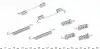 Комплект пружинок колодок ручника MB Sprinter 211-419 06- (180x25) 105-0868